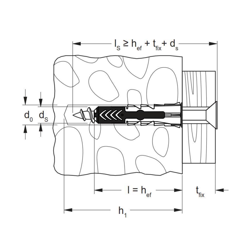 Fischer Dübel DUOPOWER 6x50 mm 100 Stk.