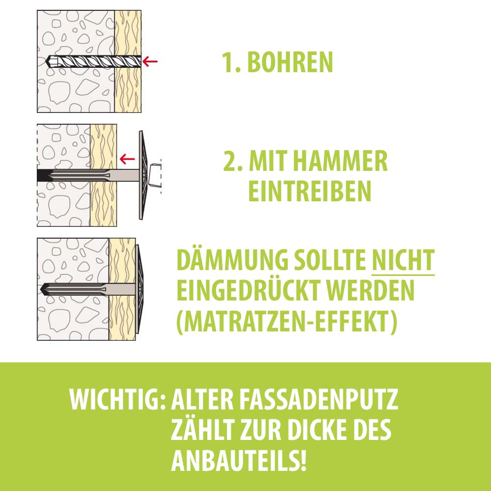 Fischer Dämmstoffhalter DHK 8/160 mm 100 Stk.