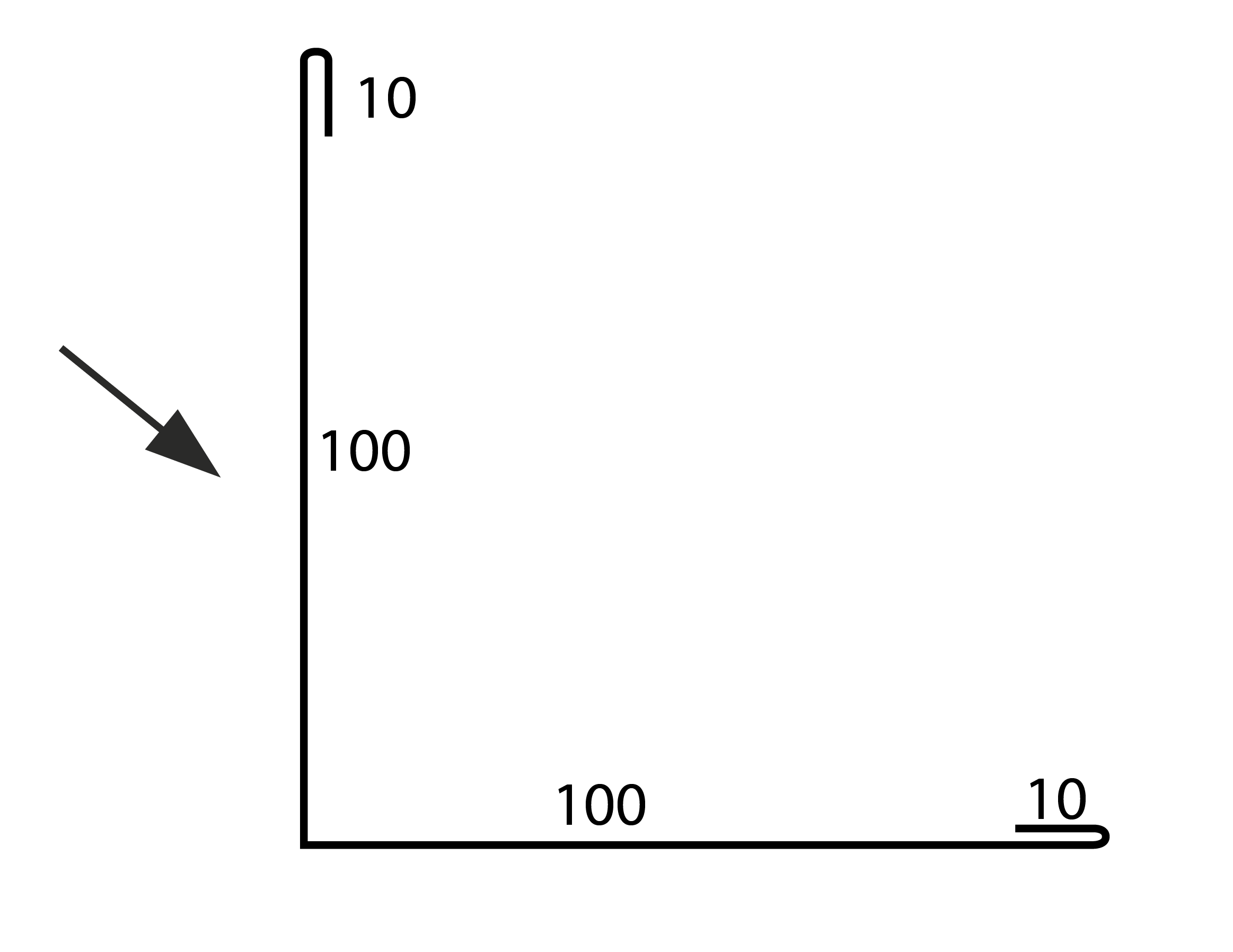 Außenecke 2m, 0,5mm, RAL9006 Weissaluminium