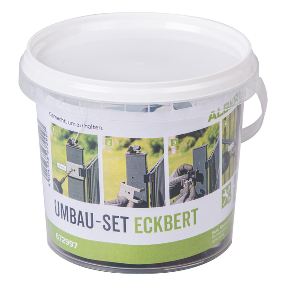 Alberts Umbau-Set Eckbert, Kunststoff, Farbe: schwarz - 1 Stk.