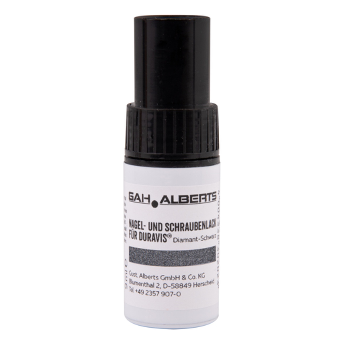 Alberts DURAVIS® Nagel- und Schraubenlack, schwarzdiamant, 9 ml