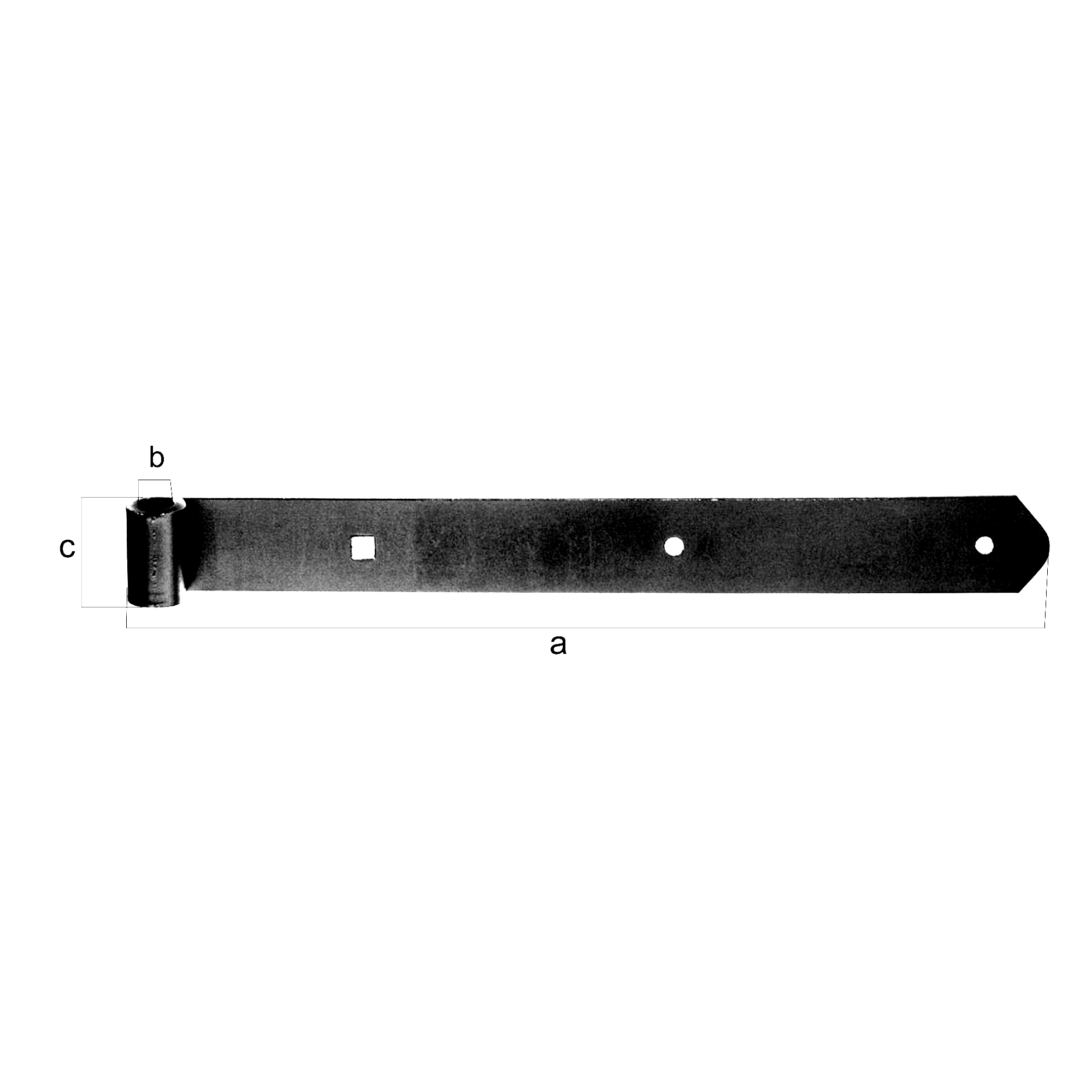 Vormann Ladenband, schwarz 400 mm 10 mm