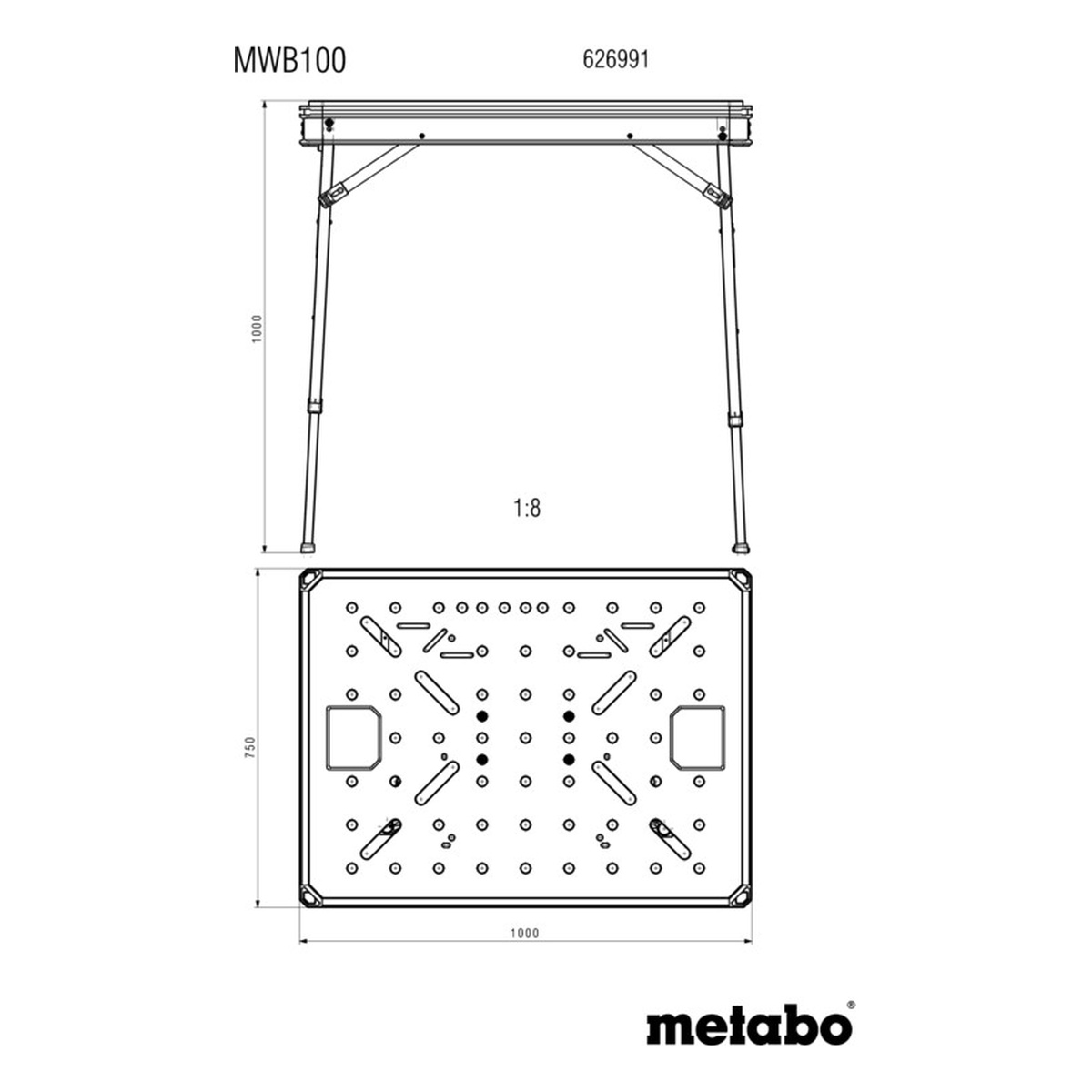 Metabo Multifunktionstisch MWB 100 - 1 Stk.