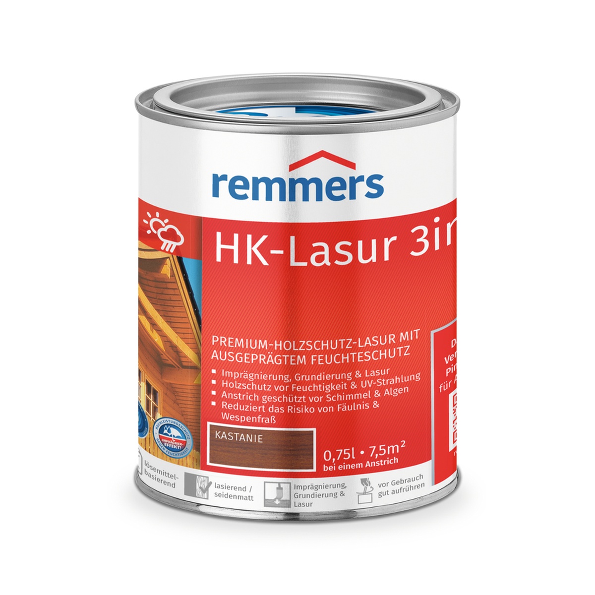 Remmers HK-Lasur 0,75 l kastanie