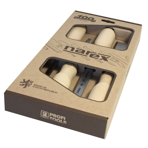 Narex Stechbeitel-Set, Wood Line Profi, 4-tlg.