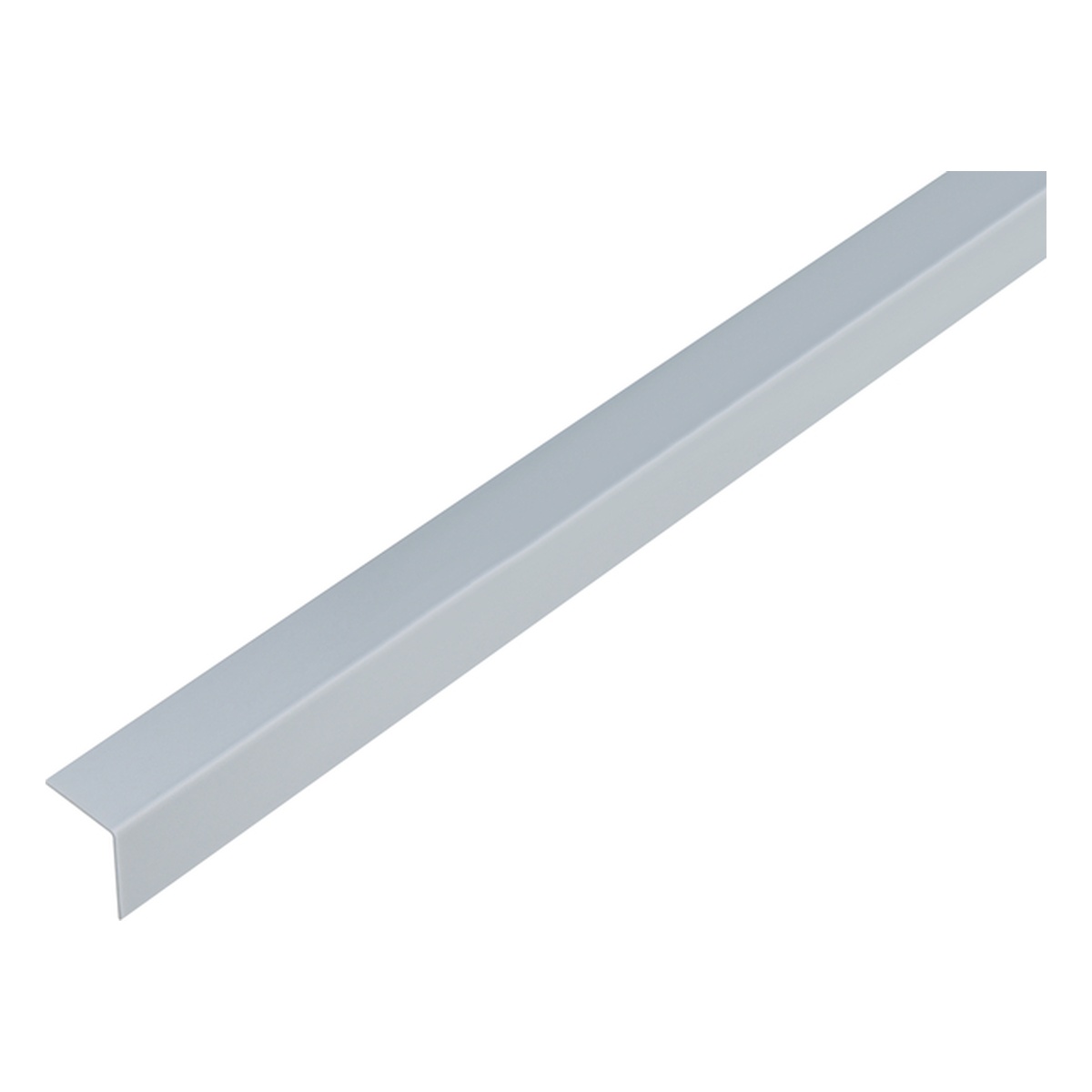 Alberts Winkelprofil, 20 x 20 x 1 x 1000 mm, PVC-U, Farbe: aluminiumgrau - 1 Stk.