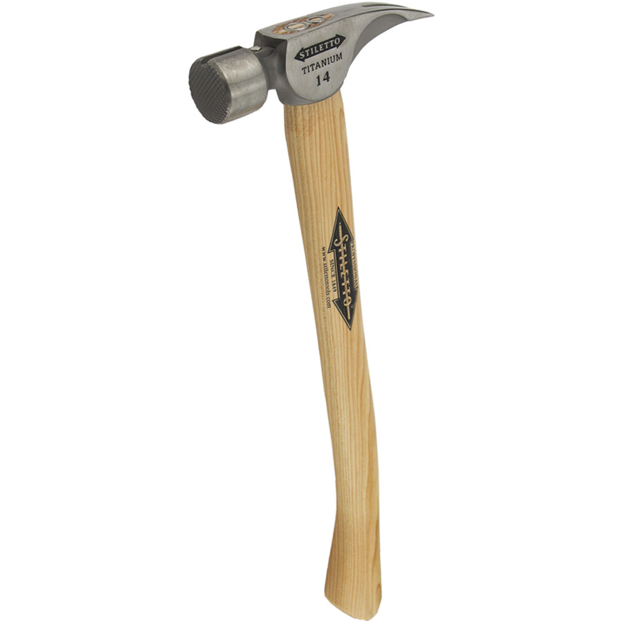 Milwaukee Titanhammer m. Hickorystiel Stiletto Ti14MC-H18, 457 mm lang, gerippt - 1 Stk.