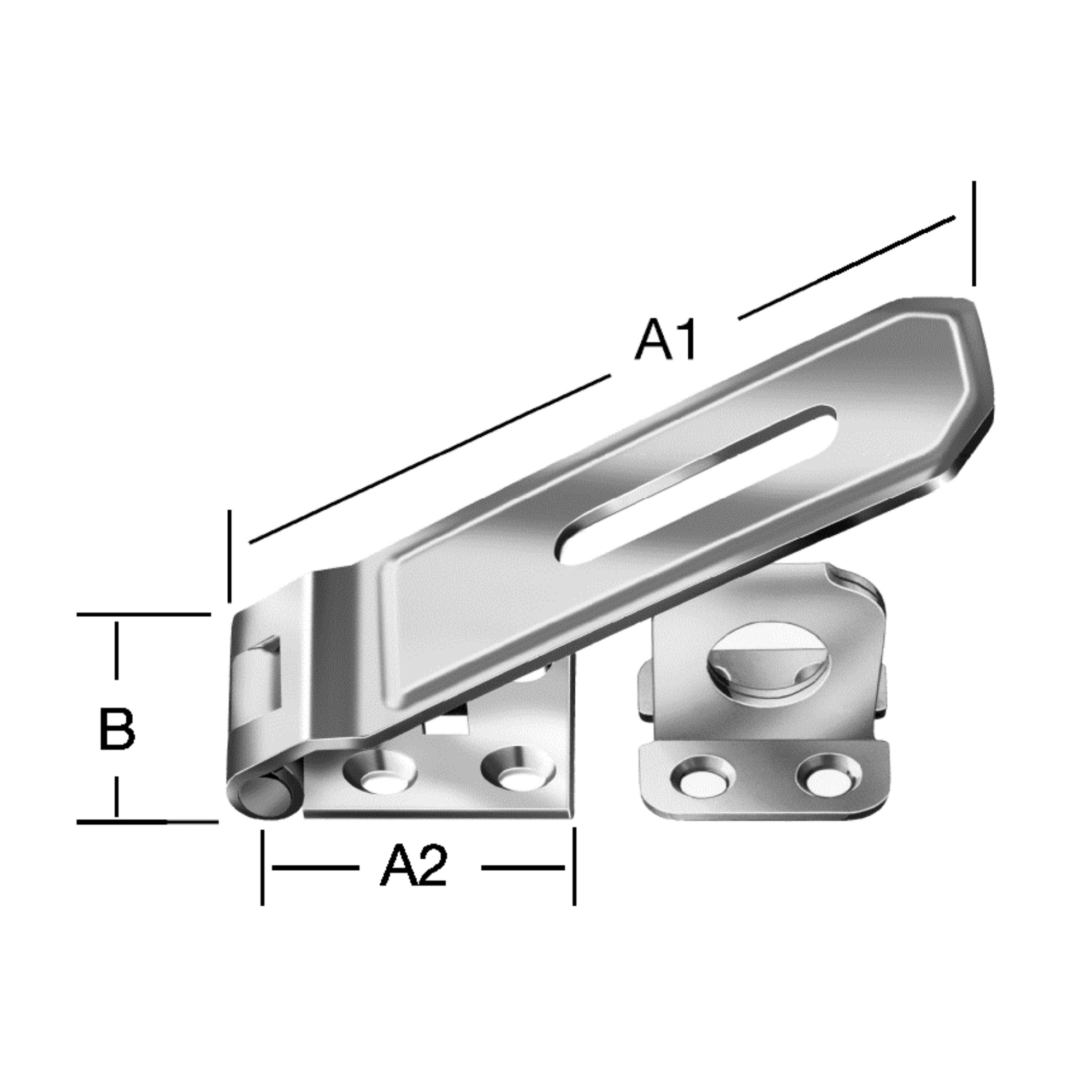 Sicherheits Überfalle 140 x 50 mm, Extra Stark, verzinkt