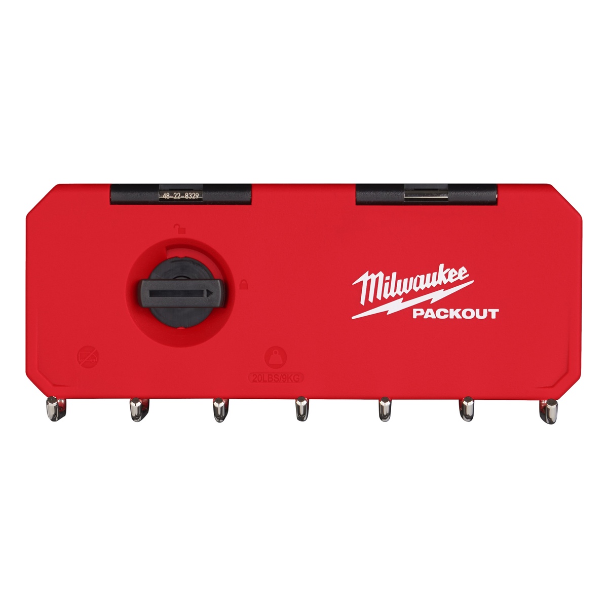 Milwaukee 7 Haken PACKOUT Hakenreihe Metall, kurz - 1 Stk.