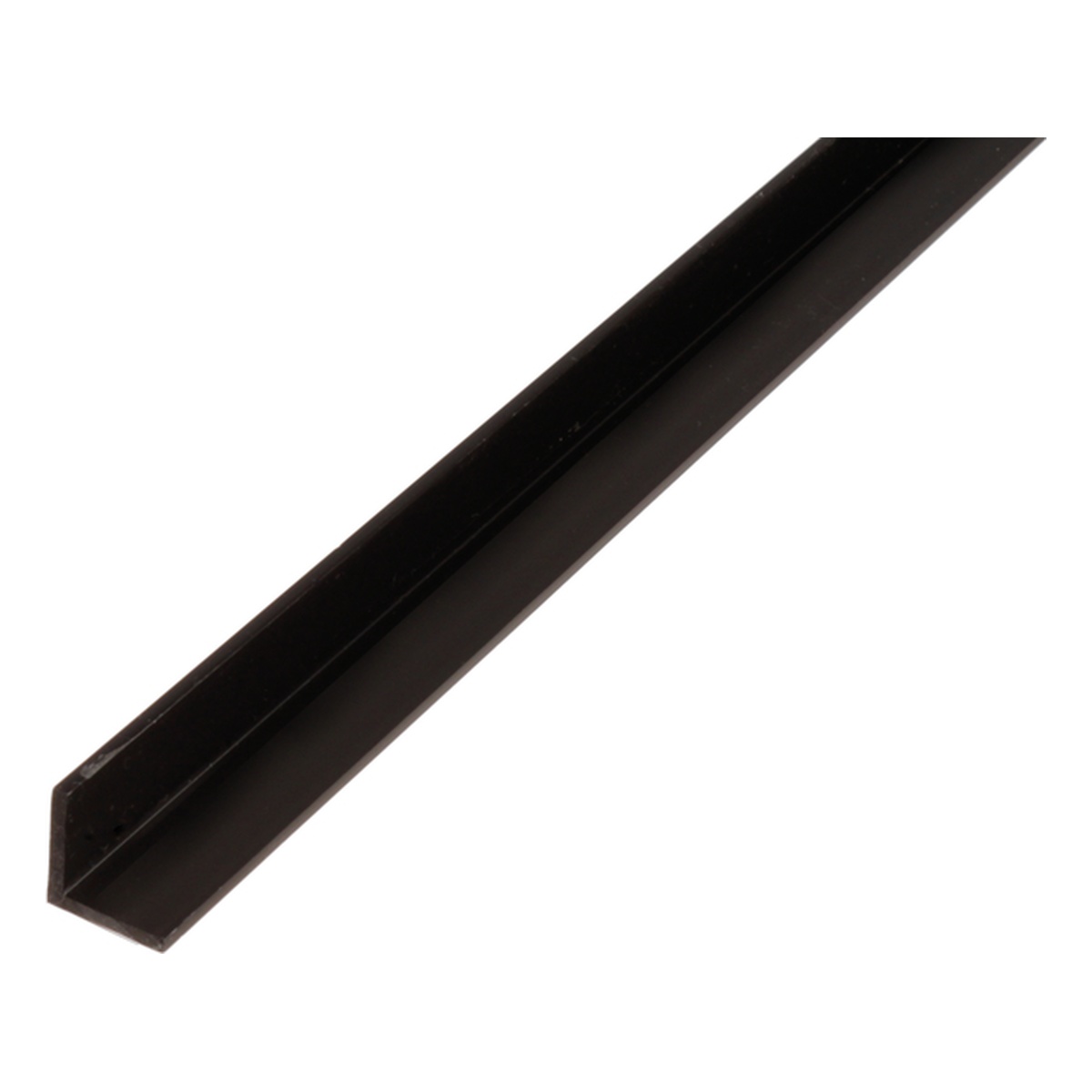 Alberts Winkelprofil, 20 x 20 x 1,5 x 2000 mm, PVC-U, Farbe: schwarz - 1 Stk.