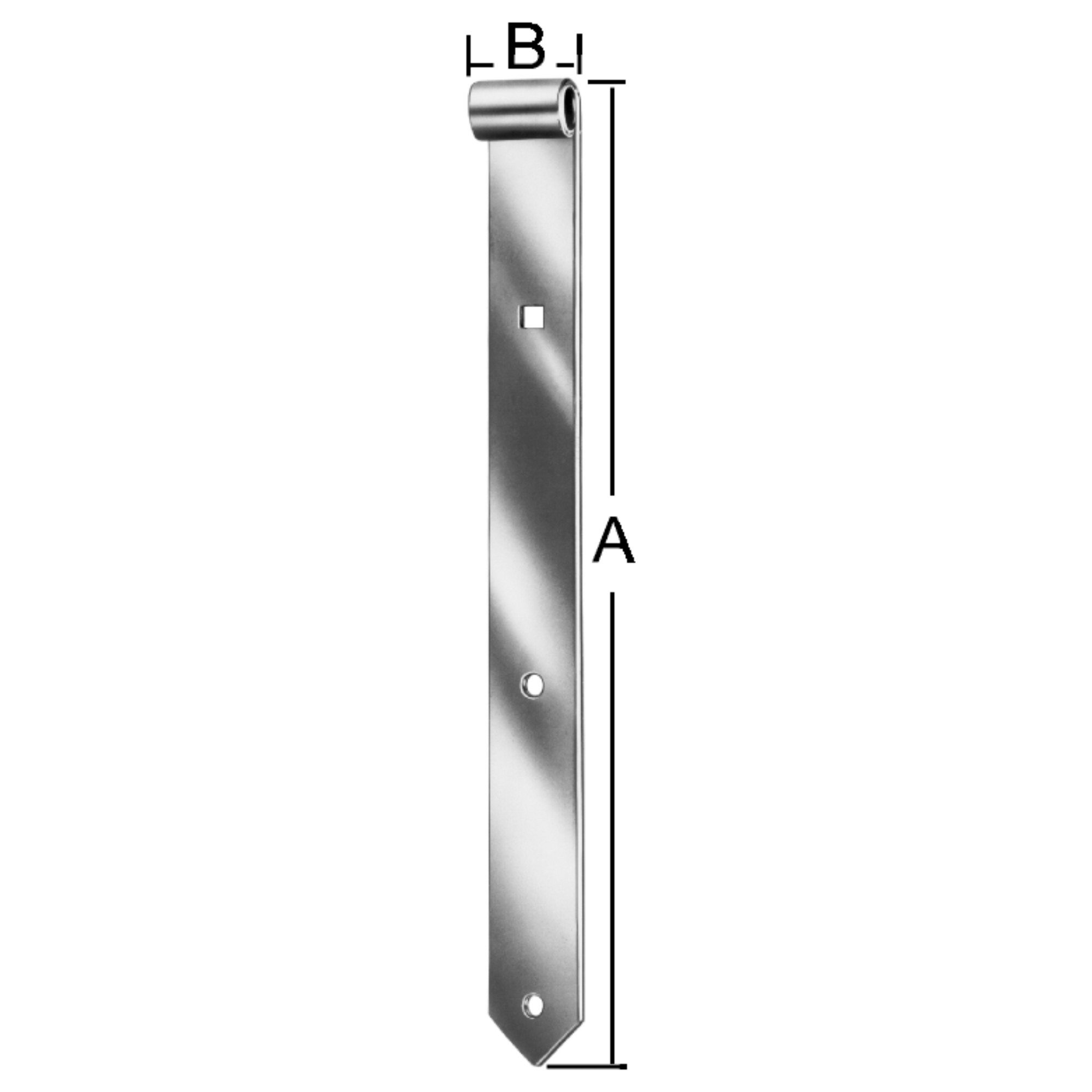 Vormann Ladenband, blau verzinkt 600 mm 16 mm