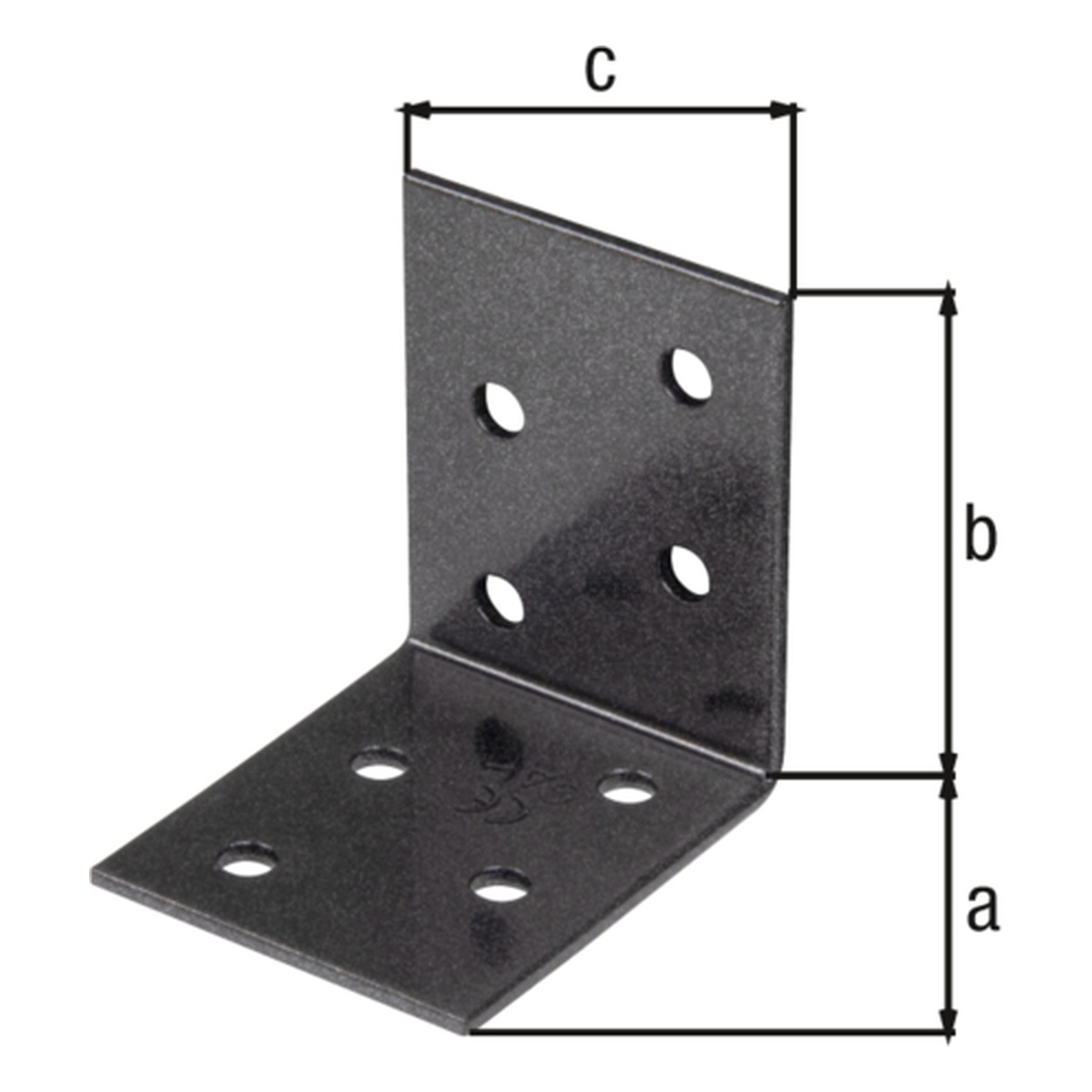 Alberts DURAVIS® Winkelverbinder, schwarzdiamant 50 x 50 x 40 mm