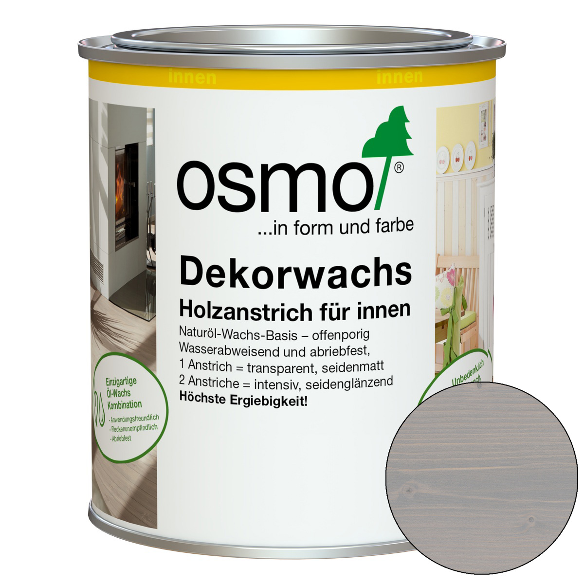 Osmo Dekorwachs Seidengrau 0,75 l