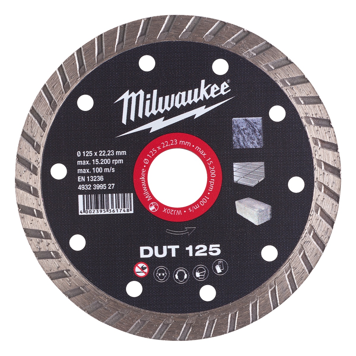 Milwaukee Diamanttrennscheibe DUT 125 mm Universal geschlossen - 1 Stk.