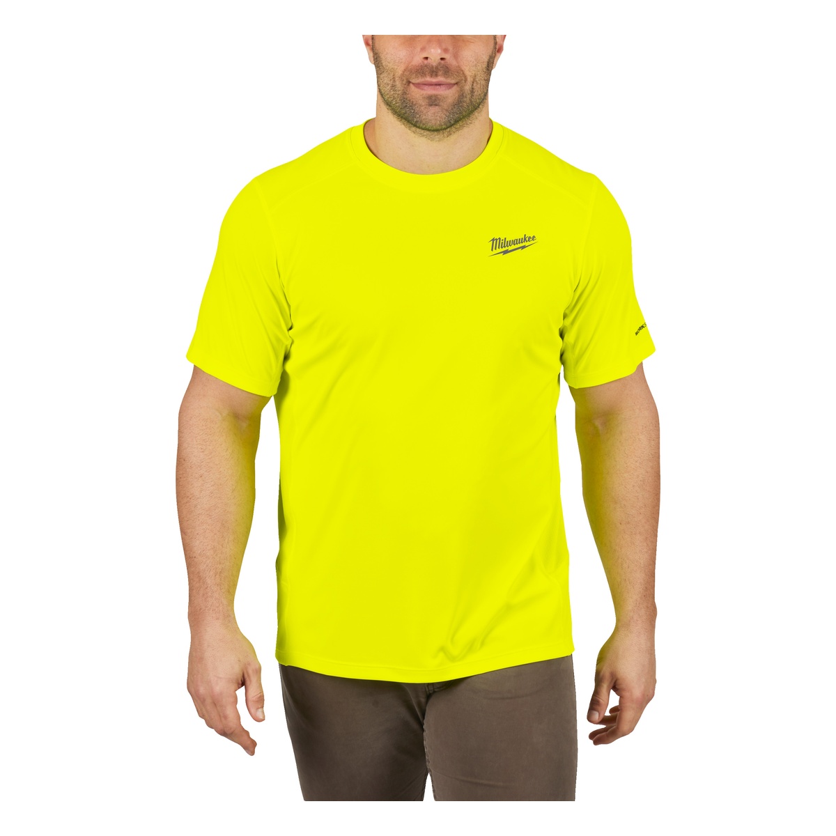 Milwaukee Funktions-T-Shirt gelb mit UV-Schutz WWSSYL-L - 1 Stk.