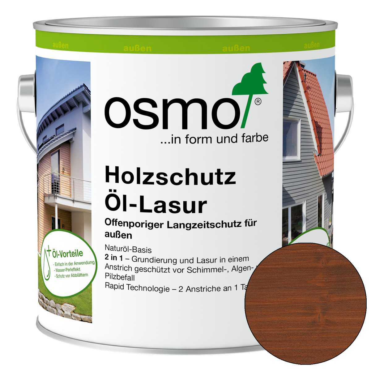 Osmo Holzschutz Öl-Lasur Teak 2,5 l