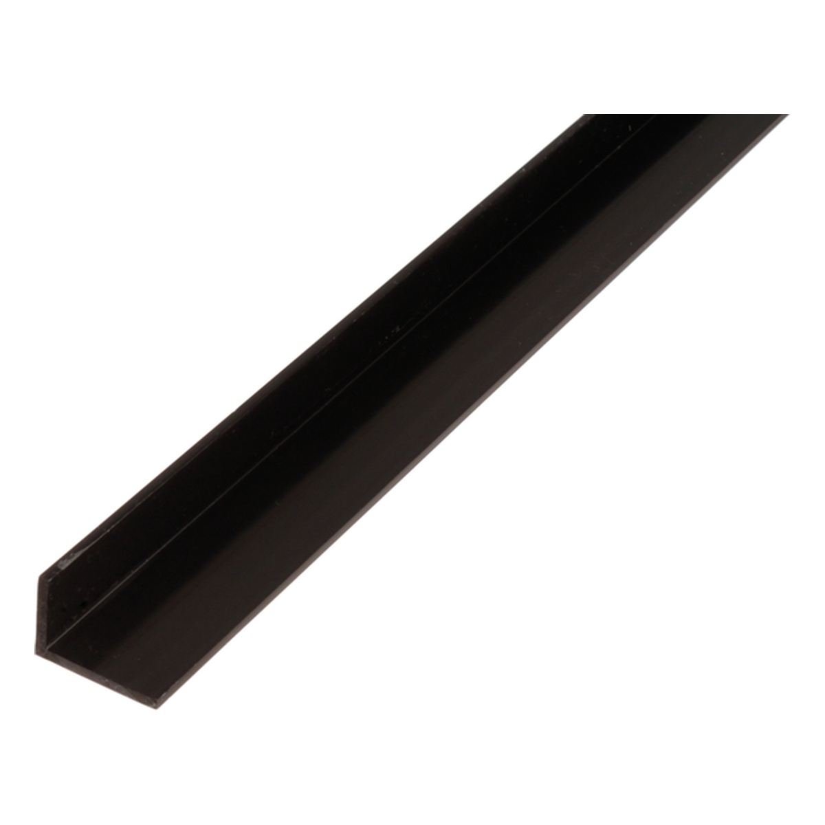 Alberts Winkelprofil, 40 x 10 x 2 x 2000 mm, PVC-U, Farbe: schwarz - 1 Stk.