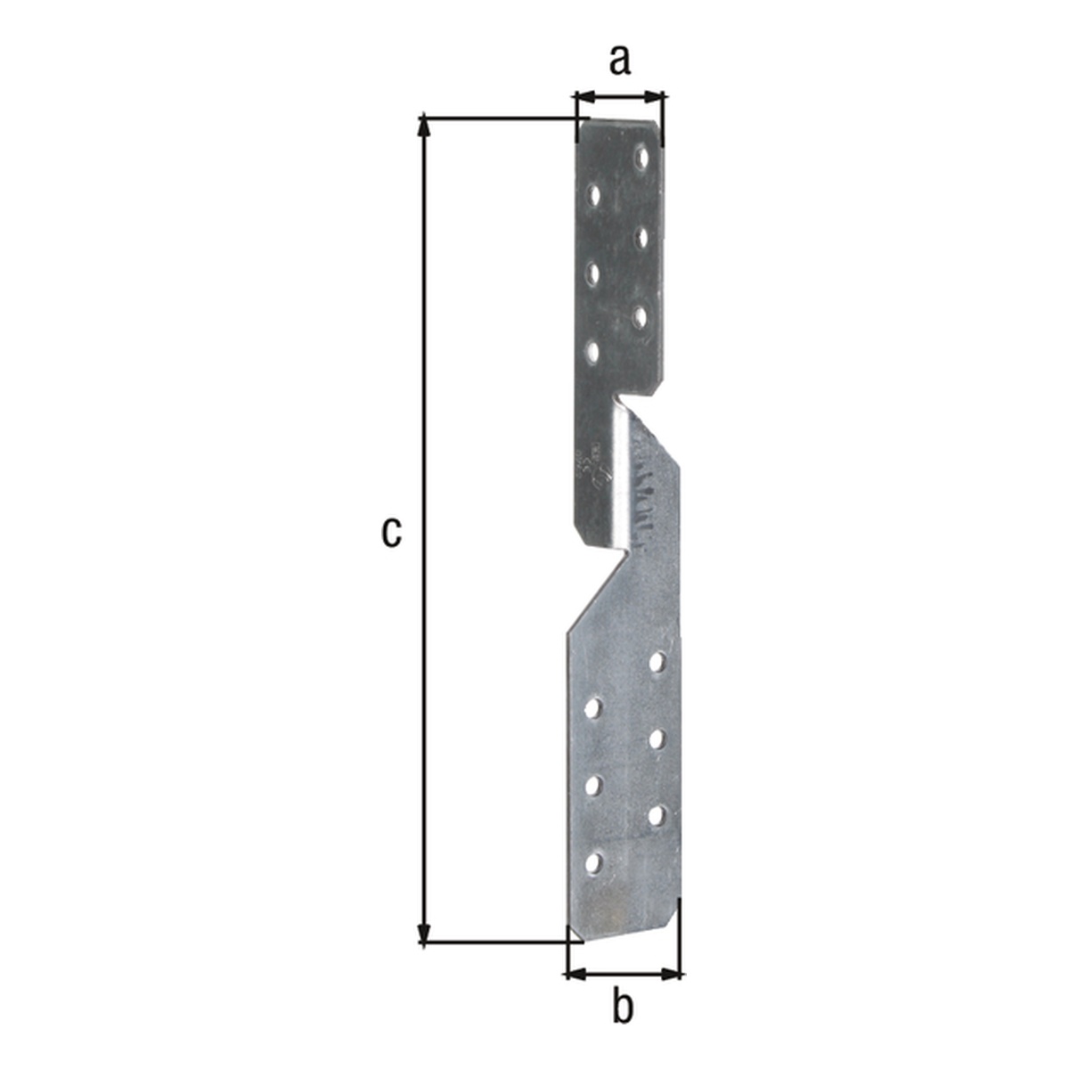 Alberts Sparrenpfettenanker, sedzimirverzinkt 33 x 33 x 210 mm 1 Stück