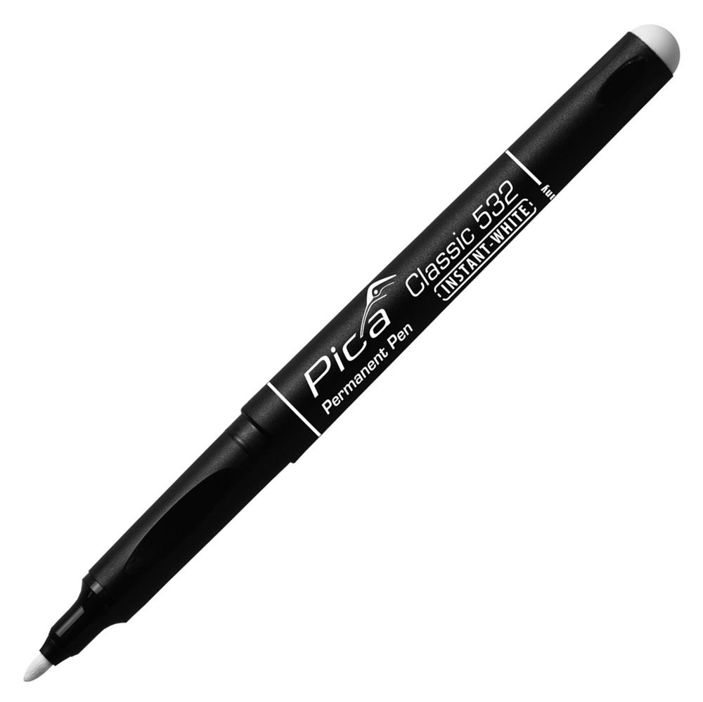 Pica Permanent-Pen INSTANT WHITE, Rundspitze 1-2 mm