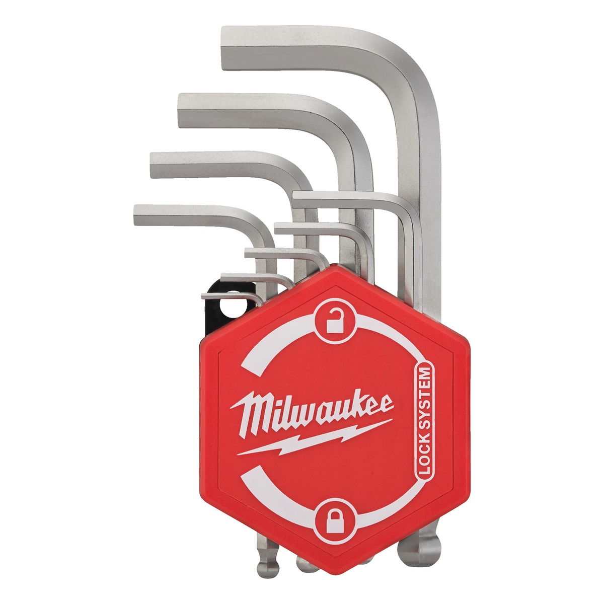 Milwaukee 9-teilig: 1.5, 2, 2.5, 3, 4, 5, 6, 8, 10 mm Kompakt-Innensechskantschlüssel - 1 Stk.