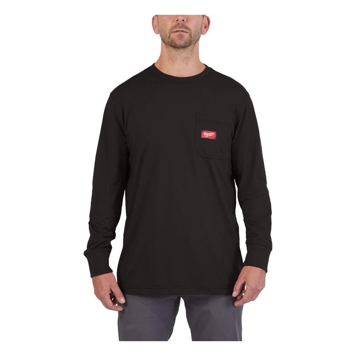 Milwaukee Arbeits-Langarm-Shirt schwarz mit UV-Schutz WTLSBL-M - 1 Stk.