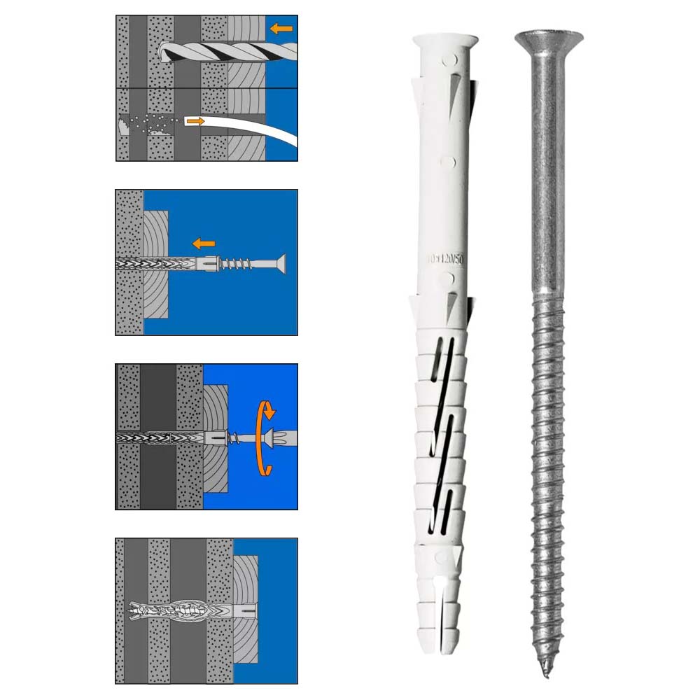 Upat Rahmendübel URDL T 10x140 mm Torx 50 Stk.