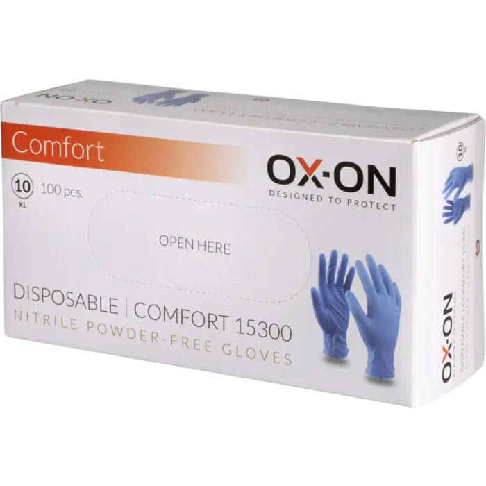 OX-ON Einweghandschuhe Disposable Comfort 15301, Größe 9/L, 100 stk.