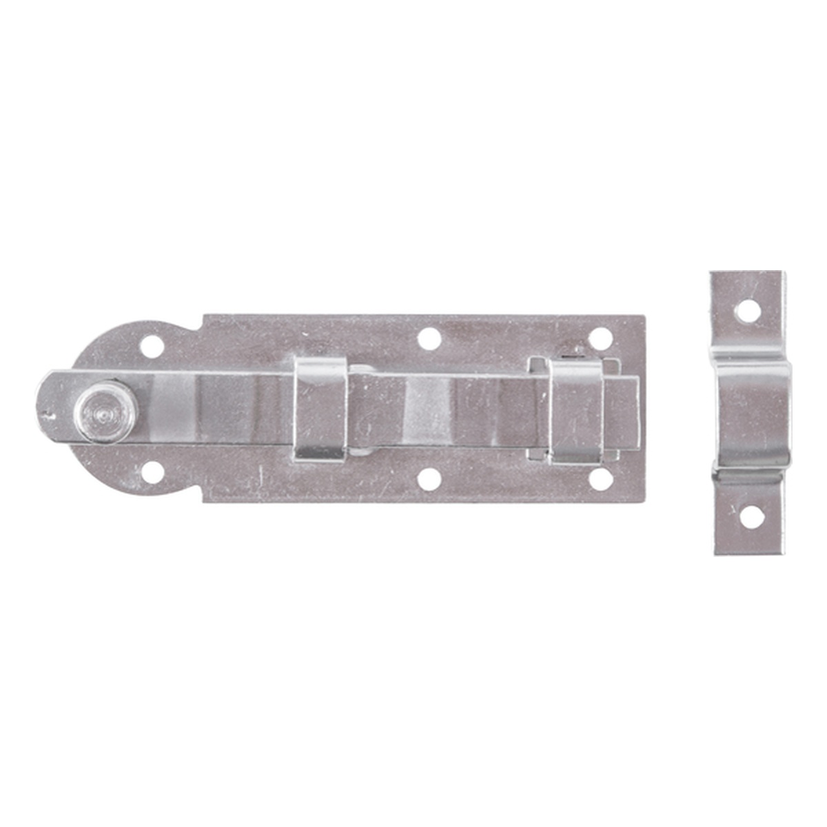 Alberts Fensterriegel mit Knopfgriff, 80 x 26 x 10,5 mm, Edelstahl - 1 Stk.