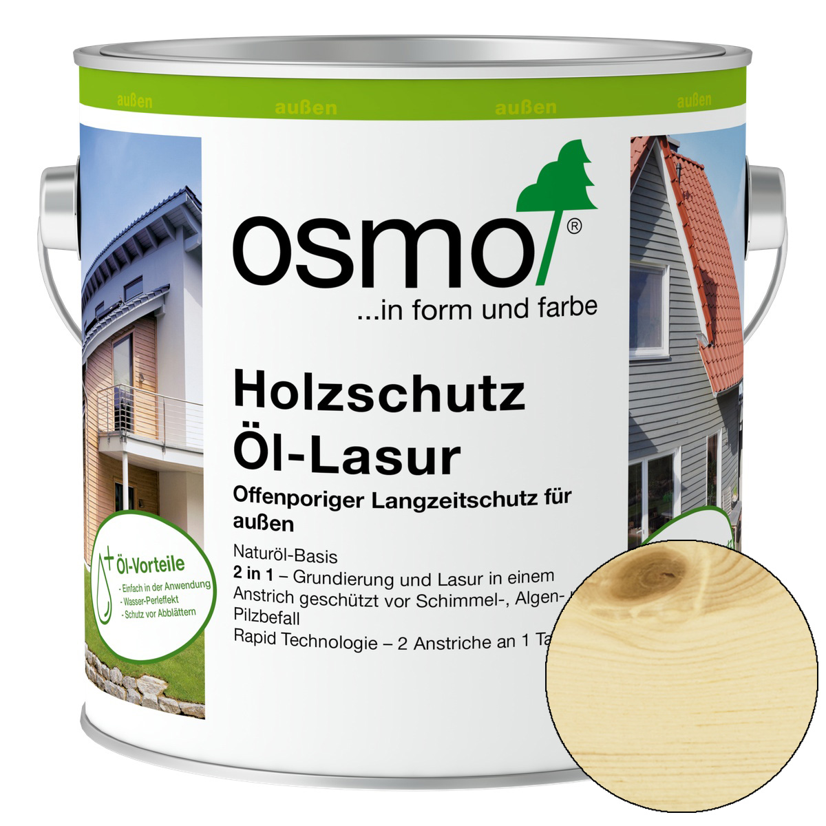 Osmo Holzschutz Öl-Lasur Farblos 2,5 l