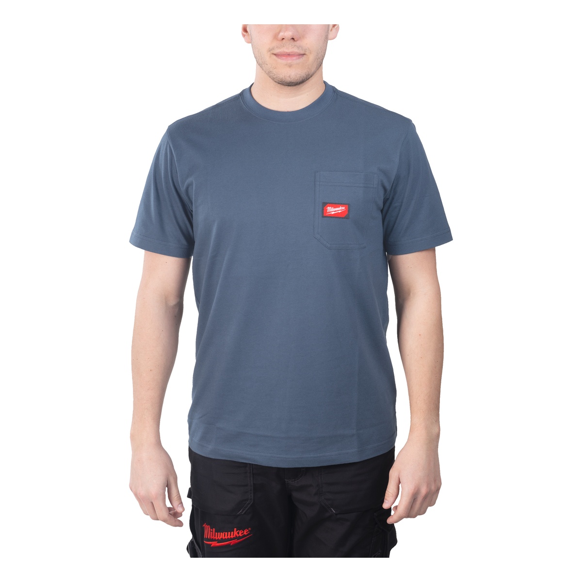 Milwaukee Arbeits-T-Shirt blau mit UV-Schutz WTSSBLU-M - 1 Stk.