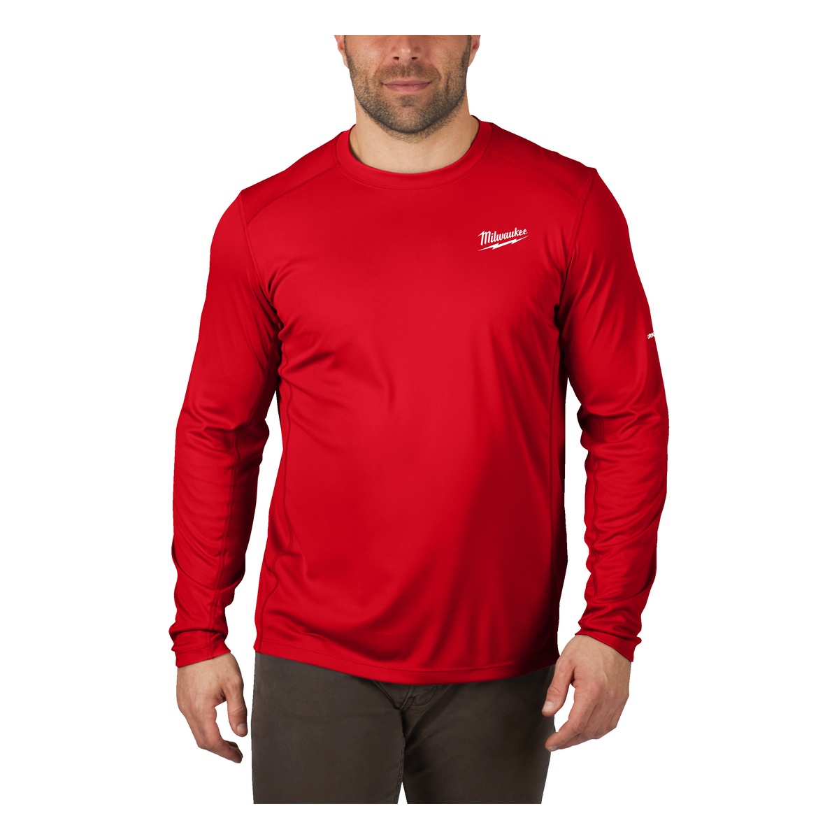 Milwaukee Funktions-Langarm-Shirt rot mit UV-Schutz WWLSRD-M - 1 Stk.