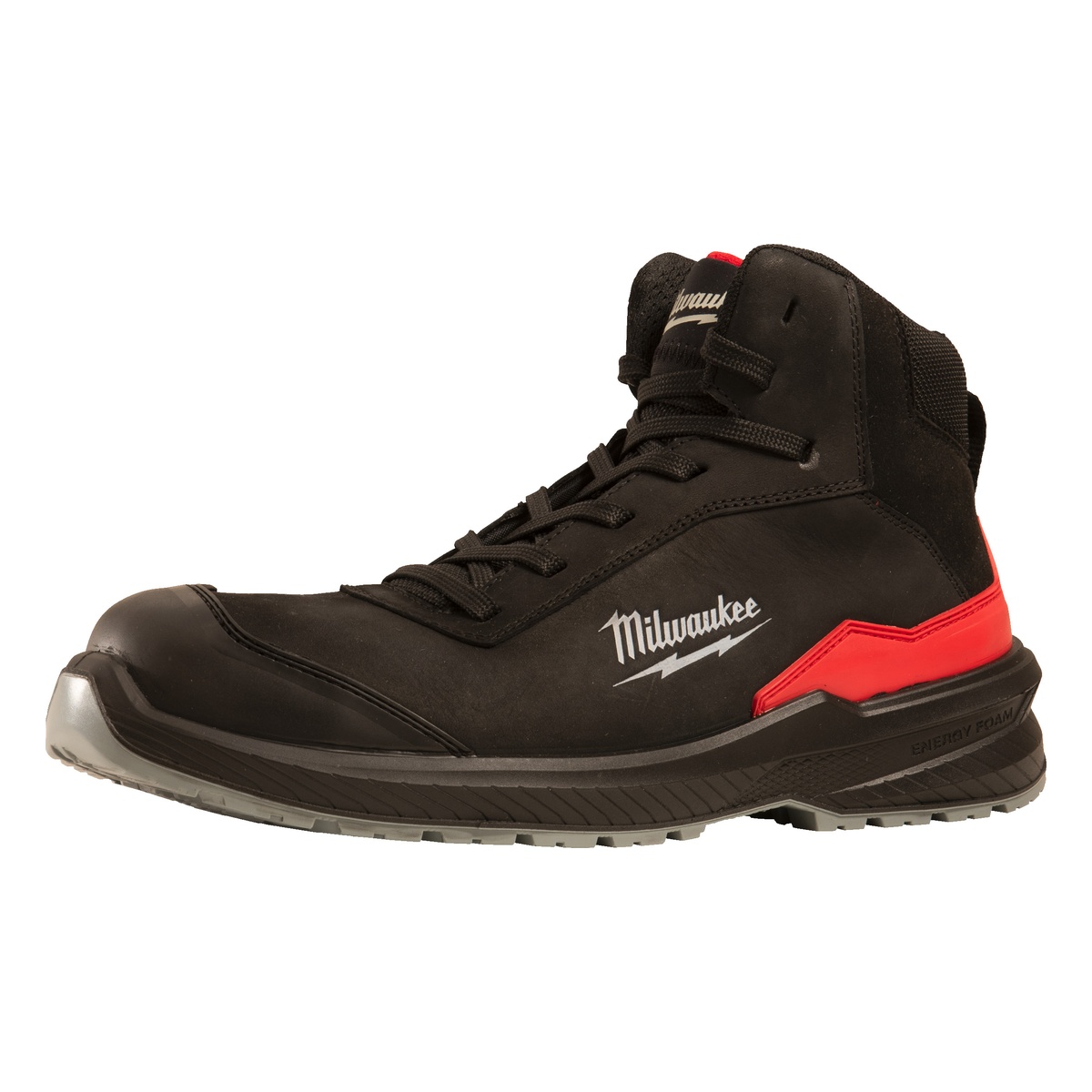 Milwaukee FLEXTRED™ S3S Sicherheits-Schnürstiefel Leder schwarz Größe 44