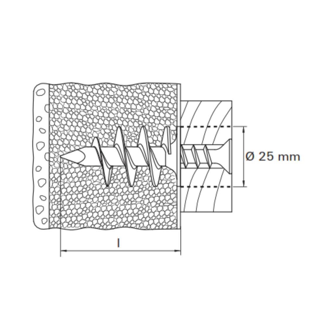 Fischer Dämmstoffdübel FID 90 mm 25 Stk.