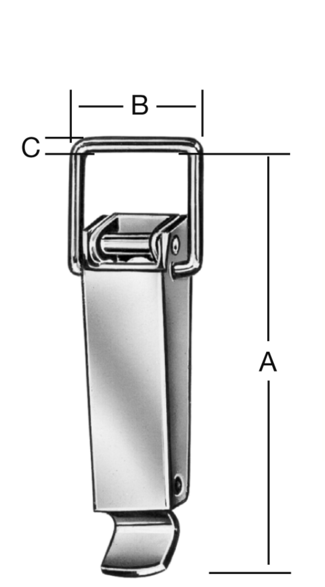 Vormann Spannverschlüsse 70 x 31 ø 4,0 mm (A x B x C)