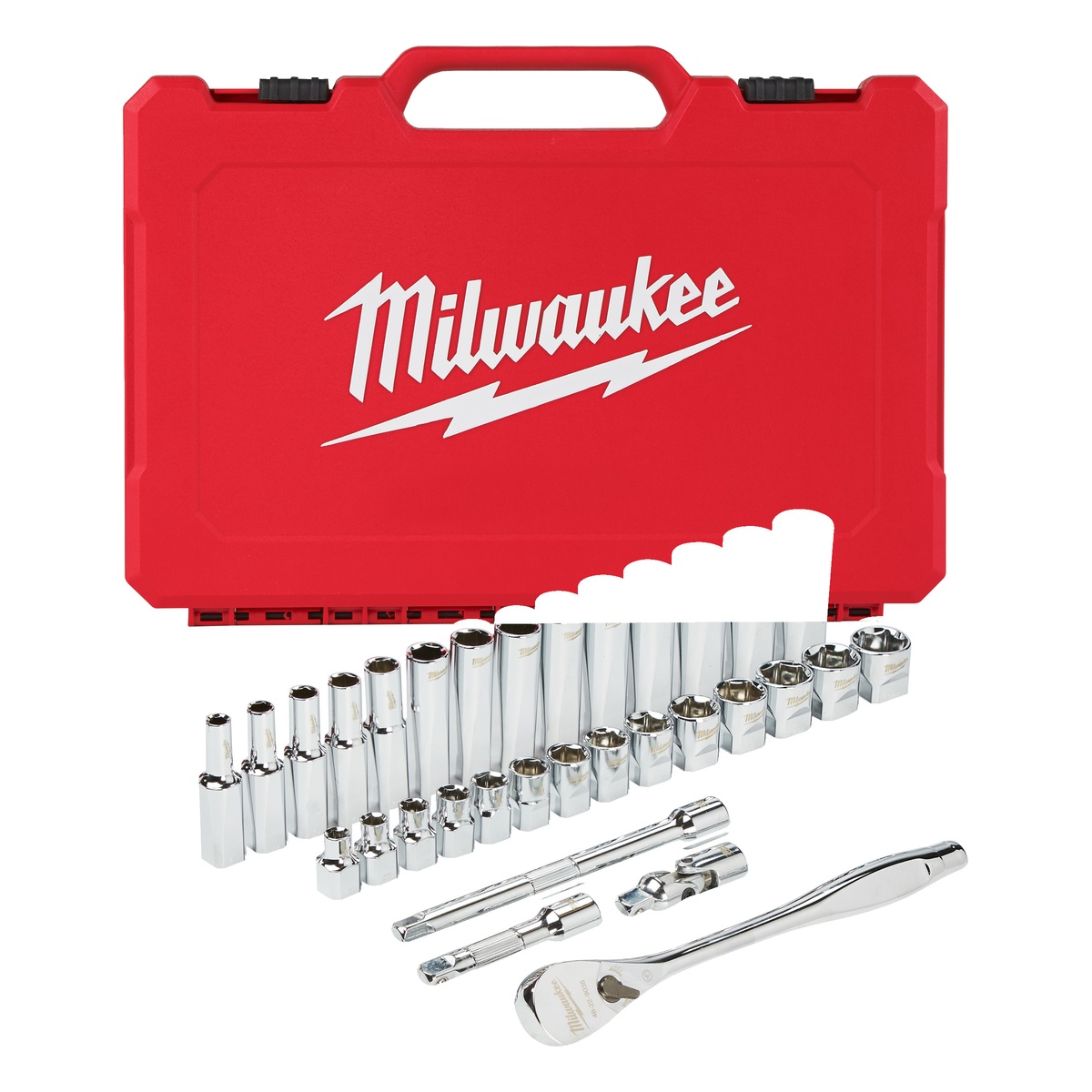 Milwaukee 32-teilig Ratschen- und Steckschlüsseleinsatz Set 3/8" metrisch - 1 Stk.