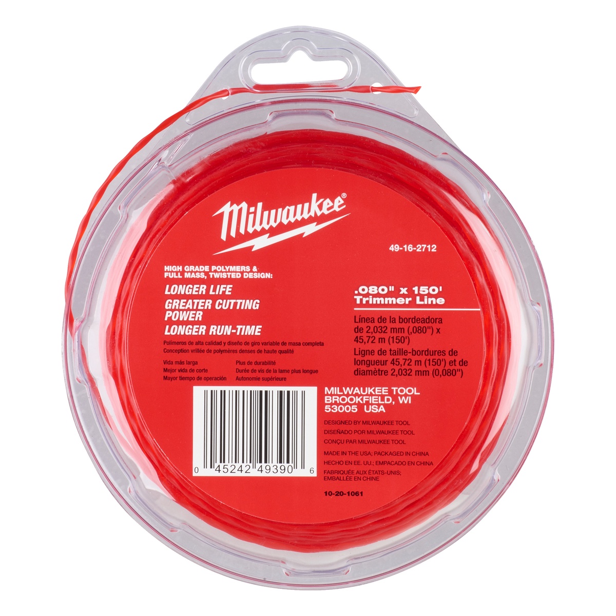 Milwaukee Schneidfaden 45 m, Fadenstärke 2,0 mm für M18 CLT - 1 Stk.