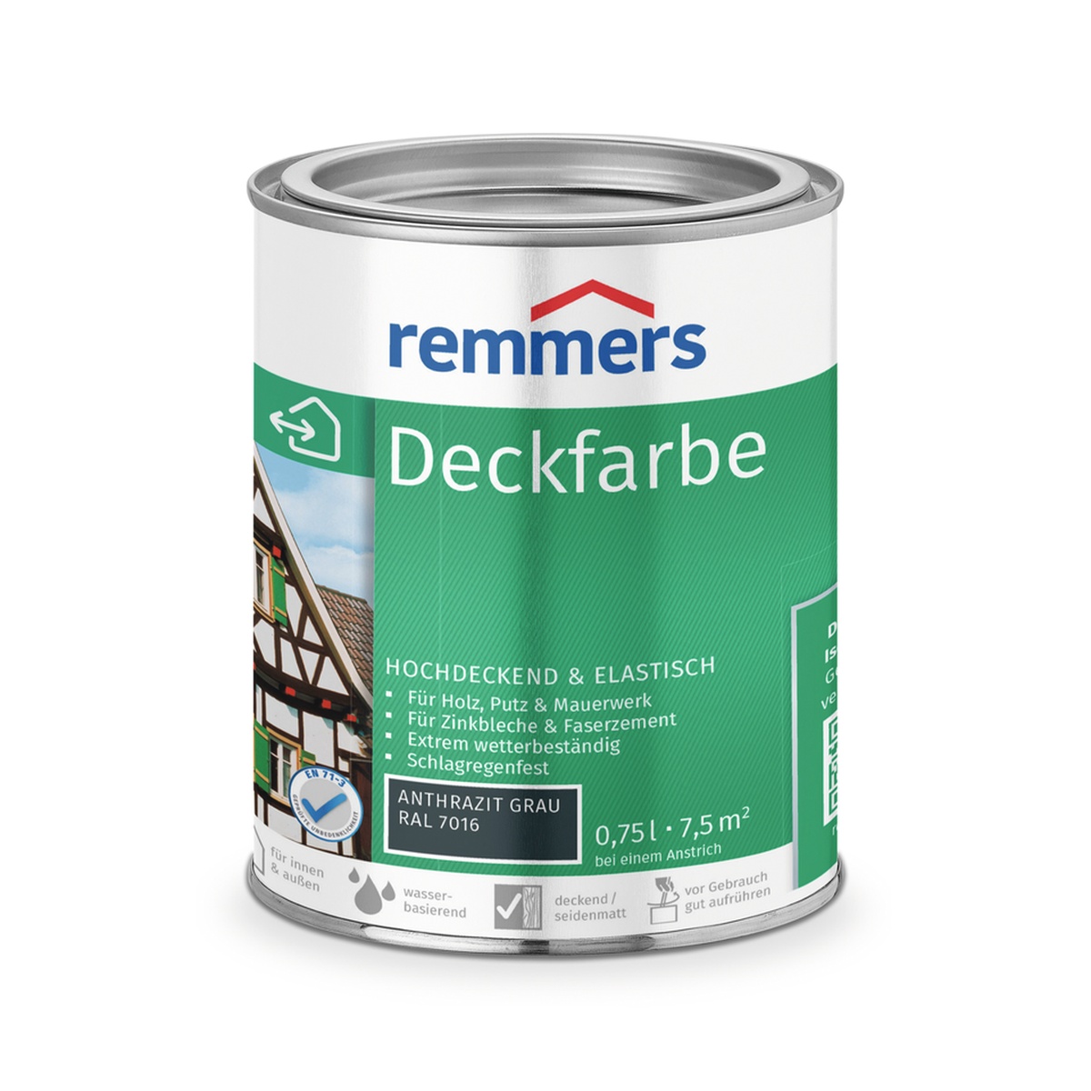 Remmers Deckfarbe 0,75 l anthrazitgrau