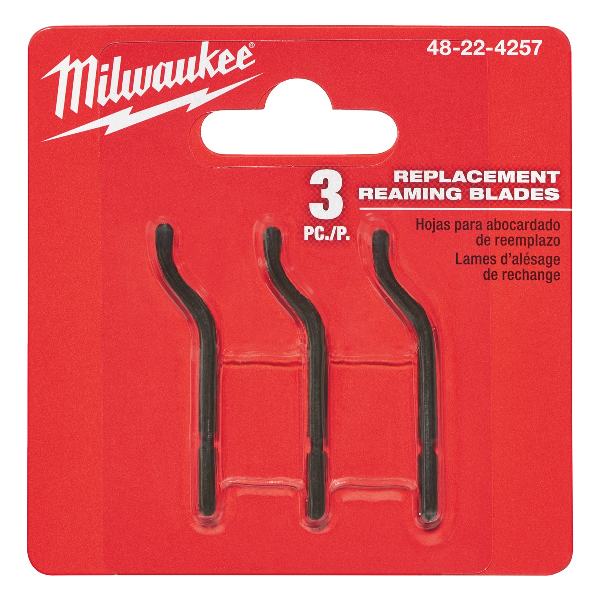 Milwaukee Entgraterklingen 3 Stück für Stift-Entgrater - 1 Pck.