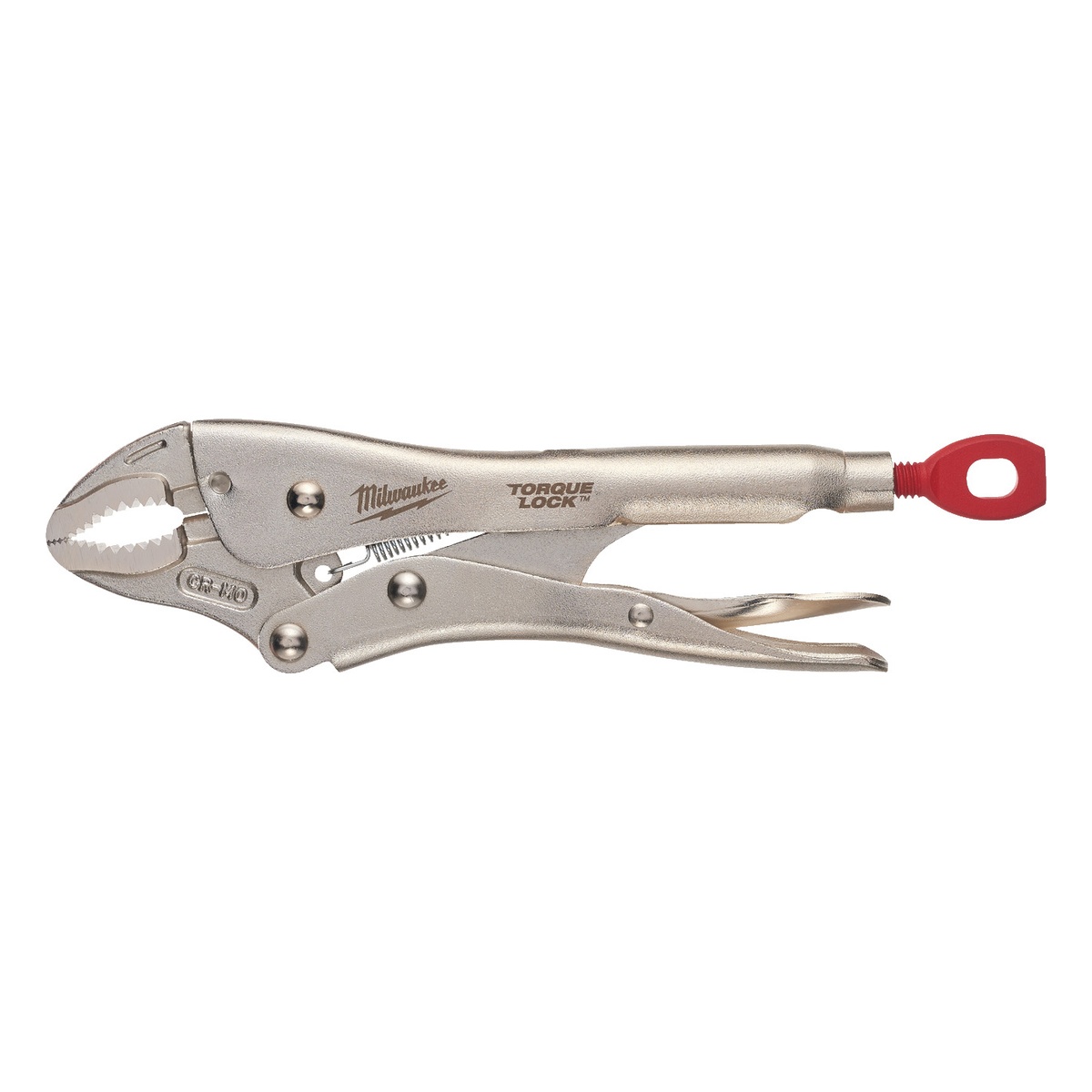 Milwaukee 170 mm lang, Spannweite 38 mm Gripzange TORQUE LOCK mit gebogenen Backen - 1 Stk.