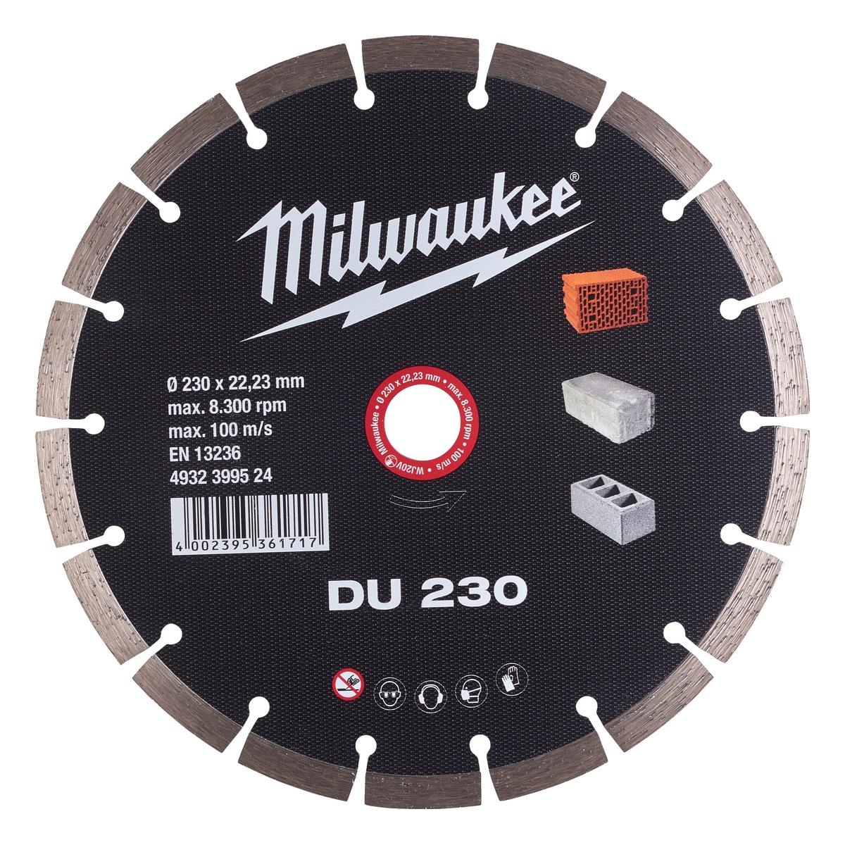 Milwaukee Diamanttrennscheibe DU 230 mm Universal - 1 Stk.