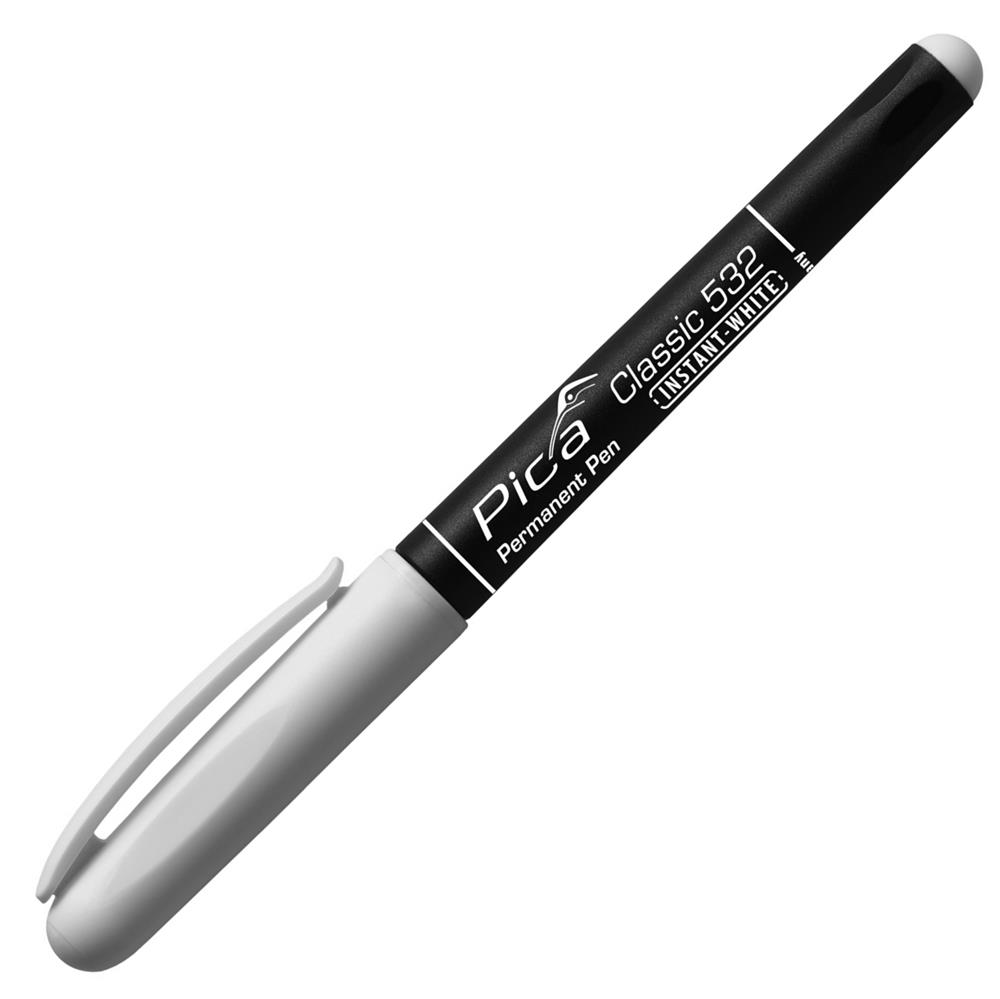 Pica Permanent-Pen INSTANT WHITE, Rundspitze 1-2 mm