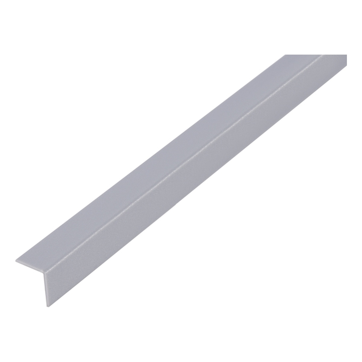 Alberts Winkelprofil, 15 x 15 x 1000 mm, PVC-U, Farbe: aluminiumgrau - 1 Stk.