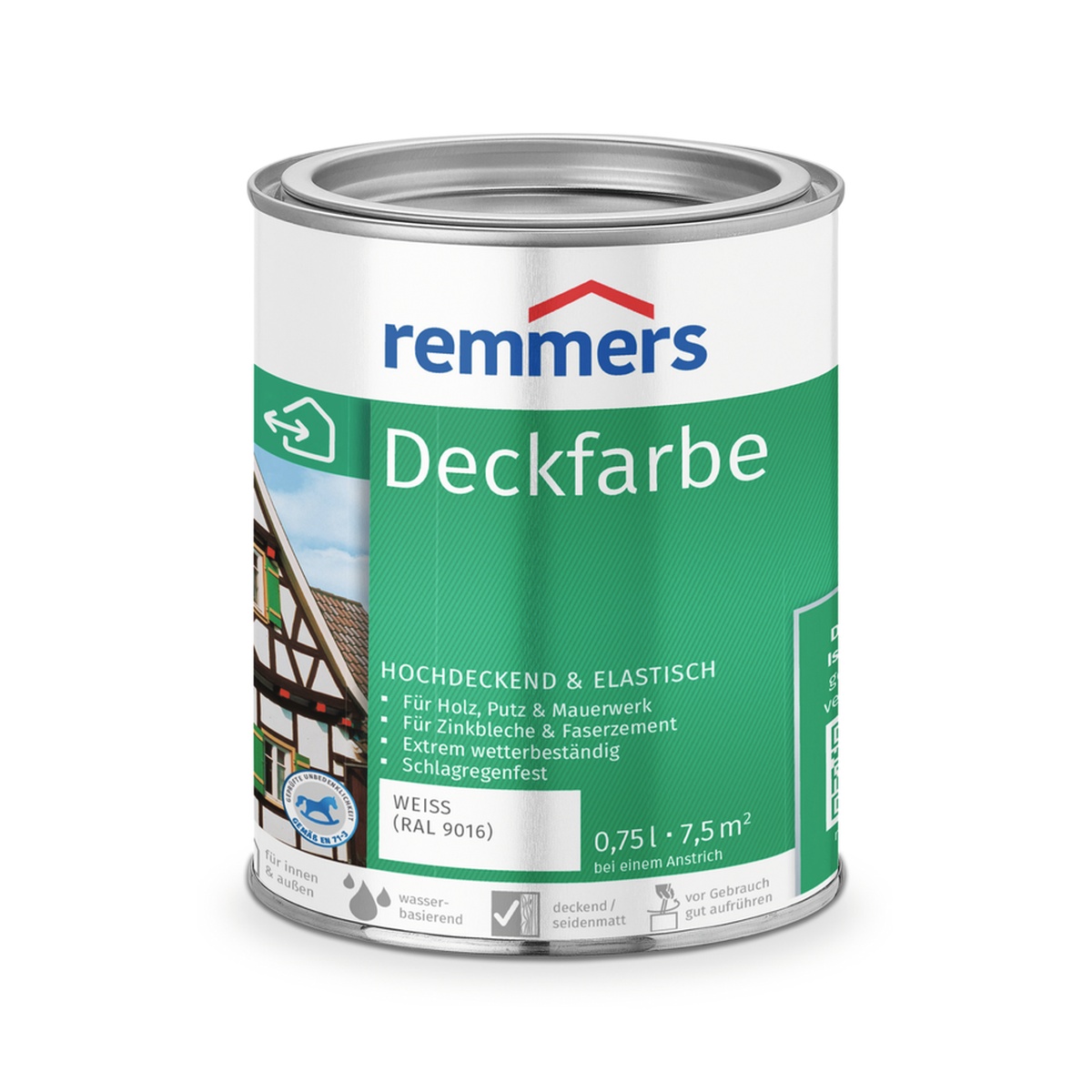 Remmers Deckfarbe 0,75 l weiß