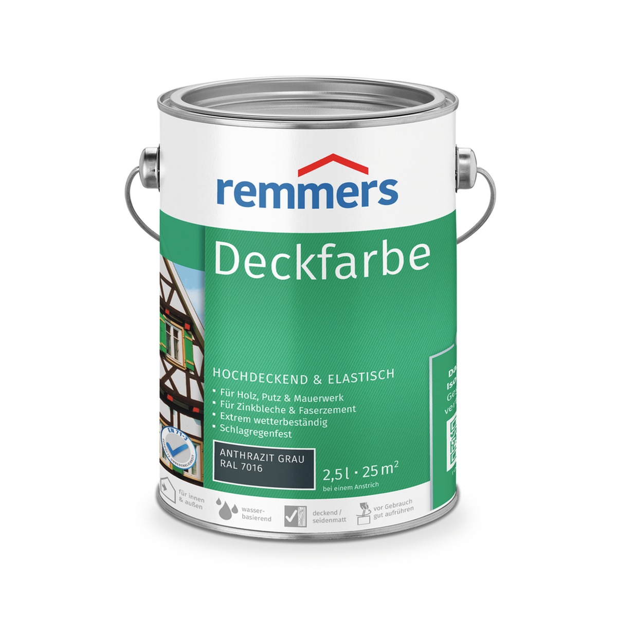 Remmers Deckfarbe 2,5 l anthrazitgrau