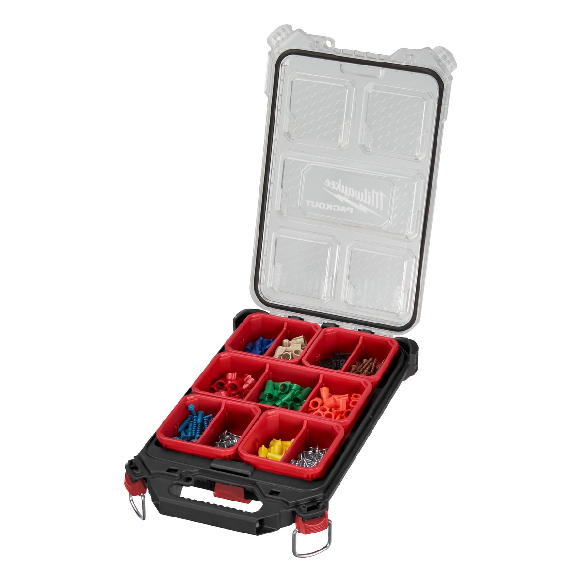 Milwaukee 250 x 380 x 65 mm PACKOUT Organiser Slim Compact, inkl. Sortierboxen - 1 Stk.