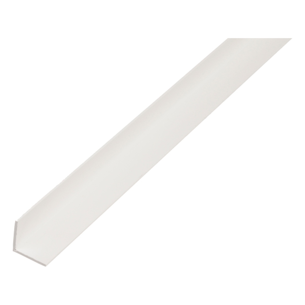 Alberts Winkelprofil, 10 x 10 x 1 x 2600 mm, PVC-U, Farbe: weiß - 1 Stk.