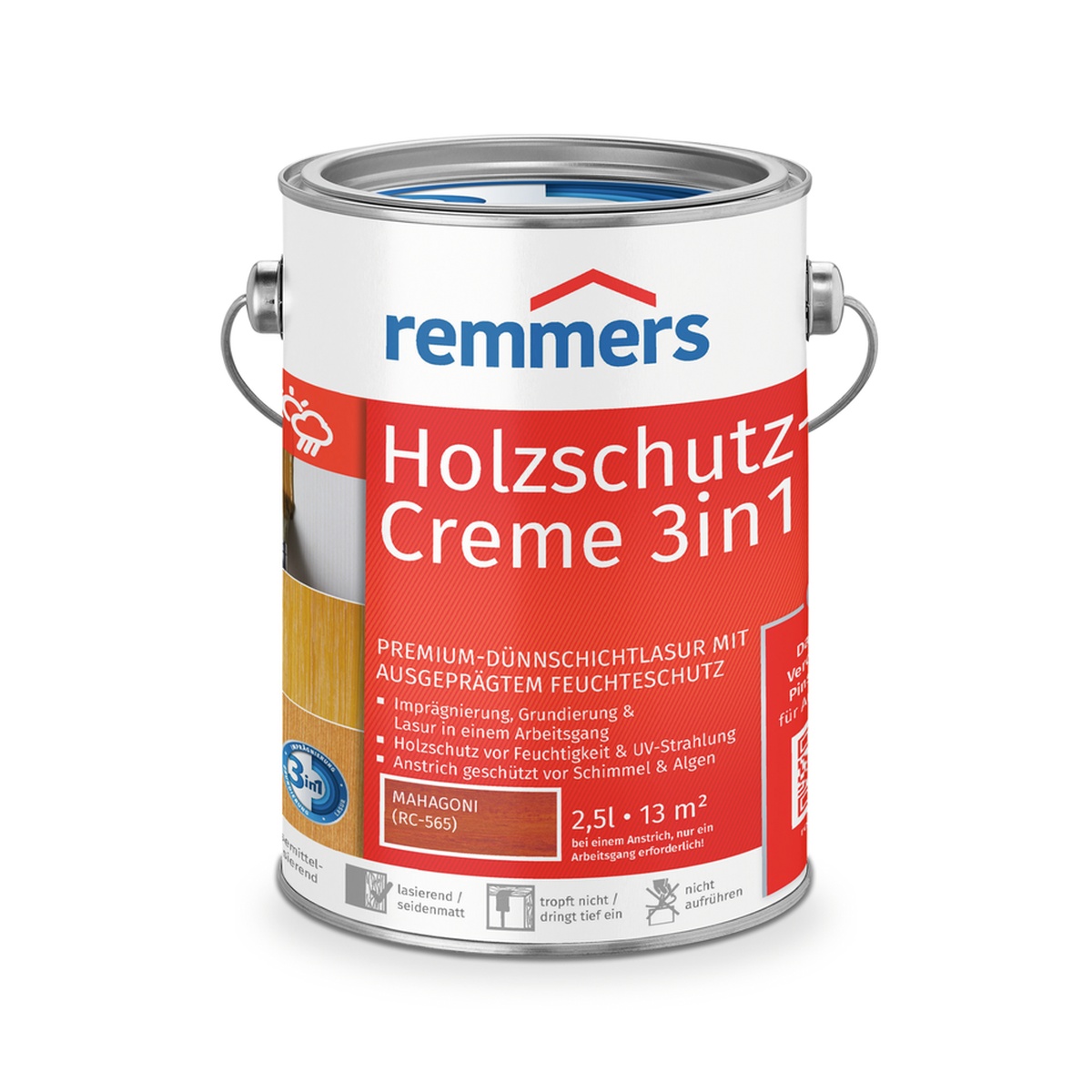 Remmers Holzschutz-Creme 2,5 l mahagoni