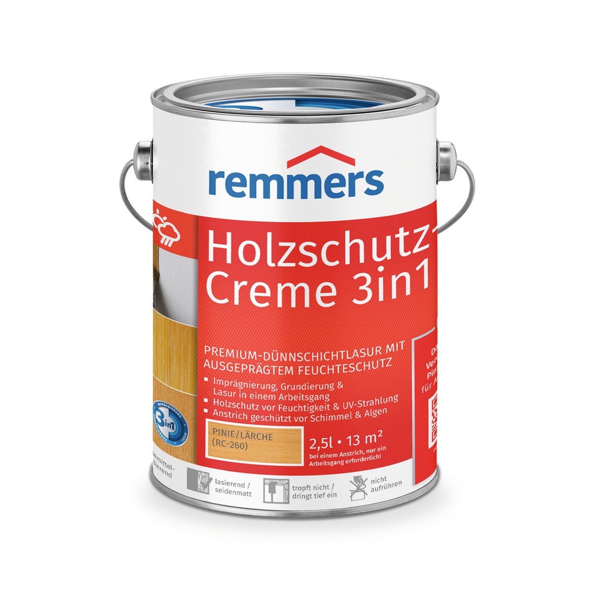 Remmers Holzschutz-Creme 2,5 l pinie/lärche