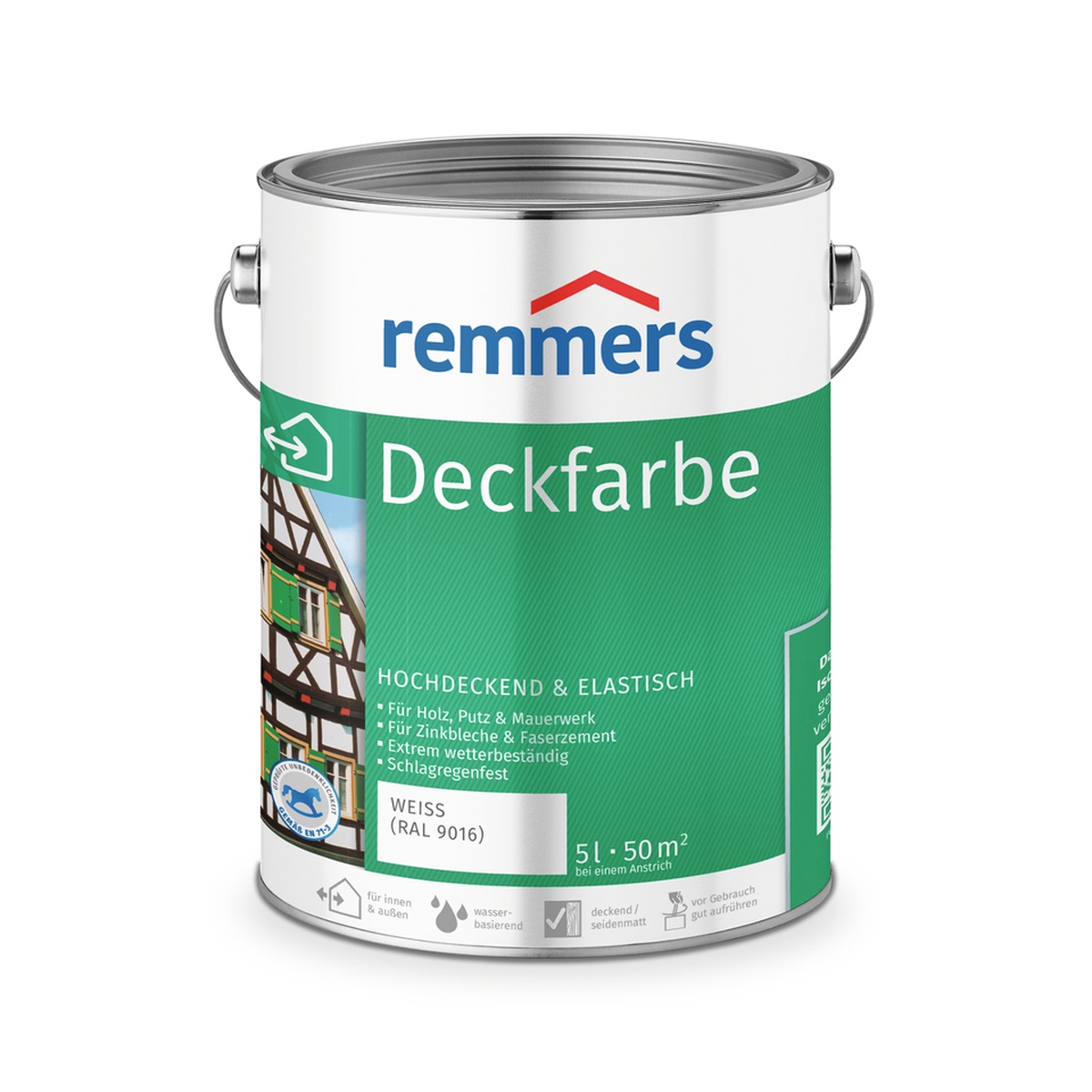 Remmers Deckfarbe 5 l weiß