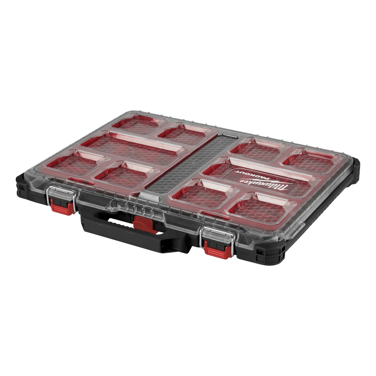 Milwaukee 500 x 380 x 65 mm PACKOUT Organiser Slim, inkl. Sortierboxen - 1 Stk.